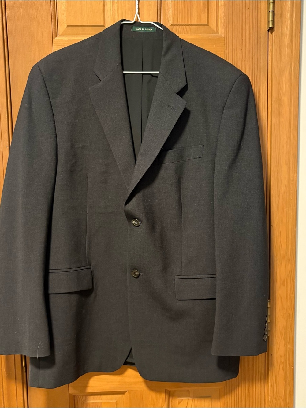 Vintage 90’s Dark Grey Ralph Lauren Wool/Spandex Sport Coat/Blazer Size 39R